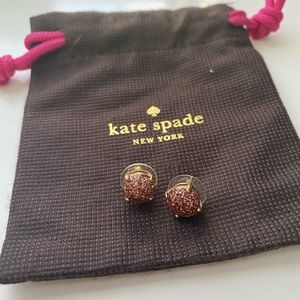 gold kate spade earrings